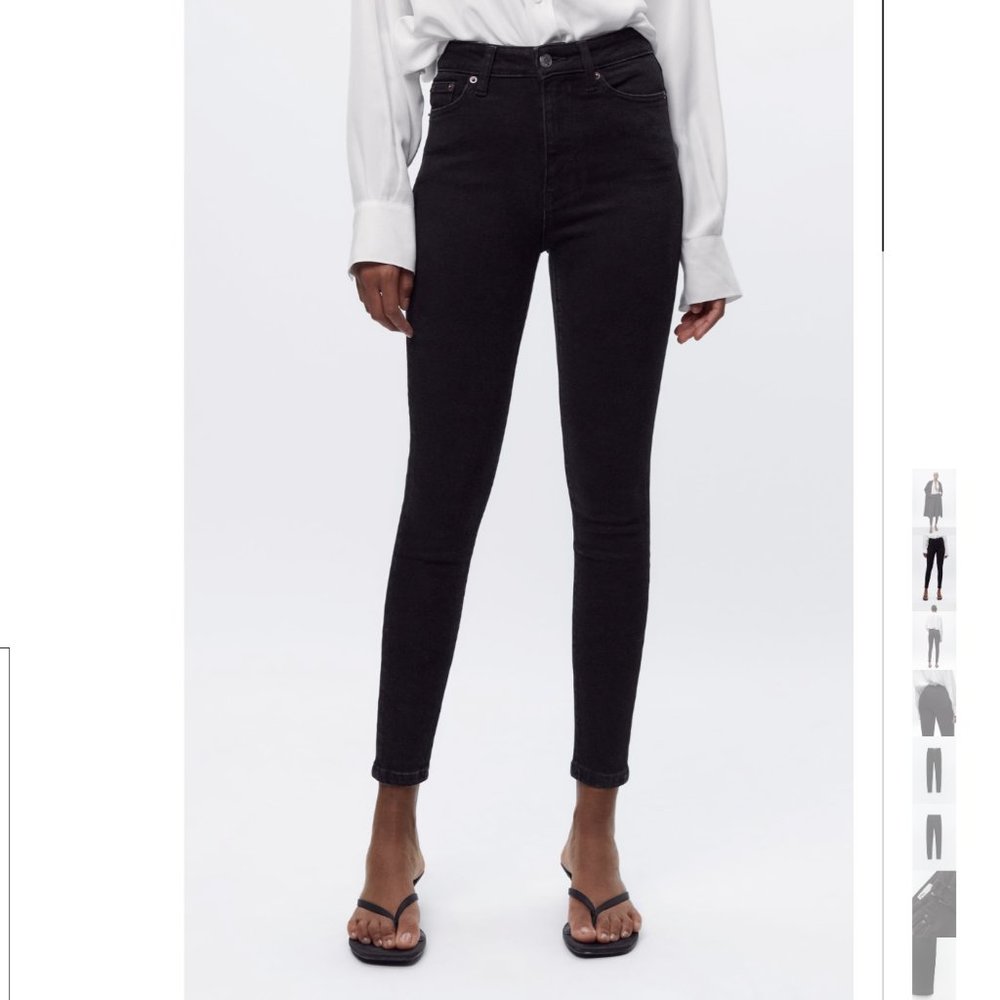 ZARA WOMEN HIGH RISE ‘80S SKINNY JEANS US 4